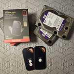 Western Digital Purple 4Tb (х2), SanDisk Extreme PRO Portable 1Tb (х2)