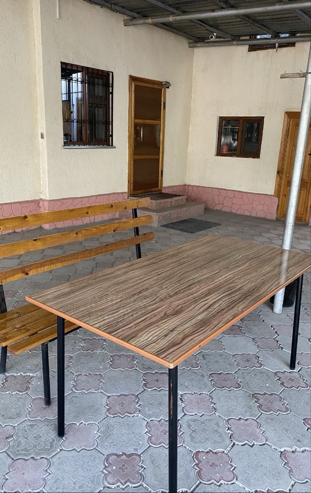 Продается: Стол и скамейка со спинкой