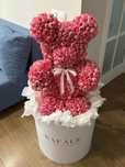 Мишка из роз цветы свежие
