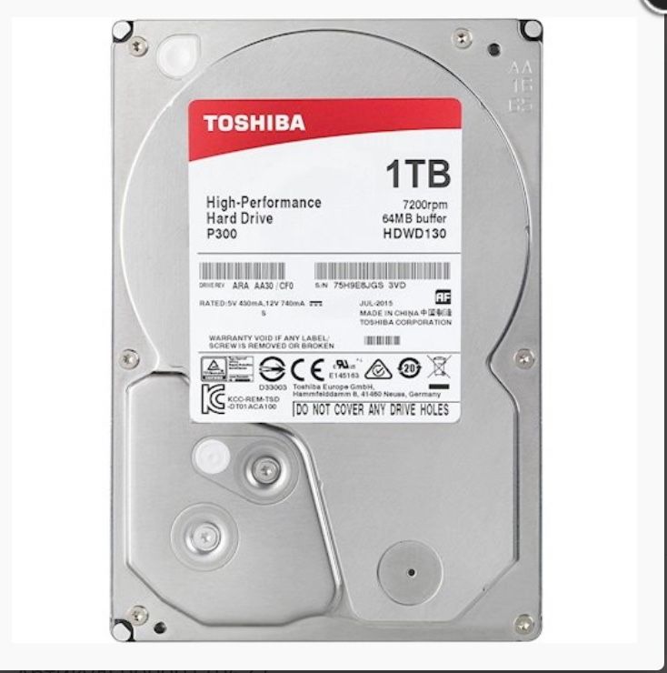 Жесткие диски HDD для ПК, Toshiba, Seagate, WD