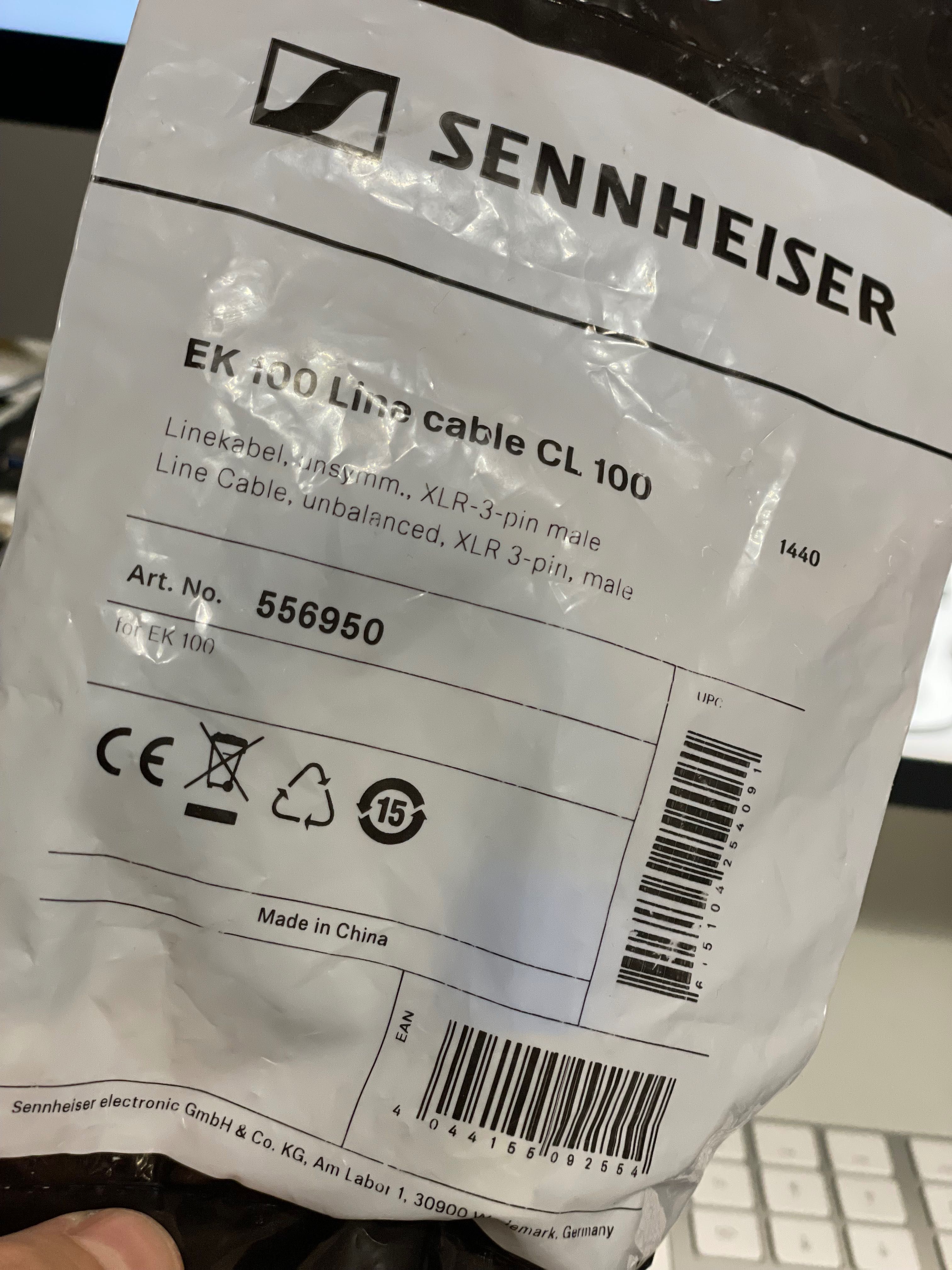Кабель Sennheiser CL 100 3.5mm х 3-pin XLR-M