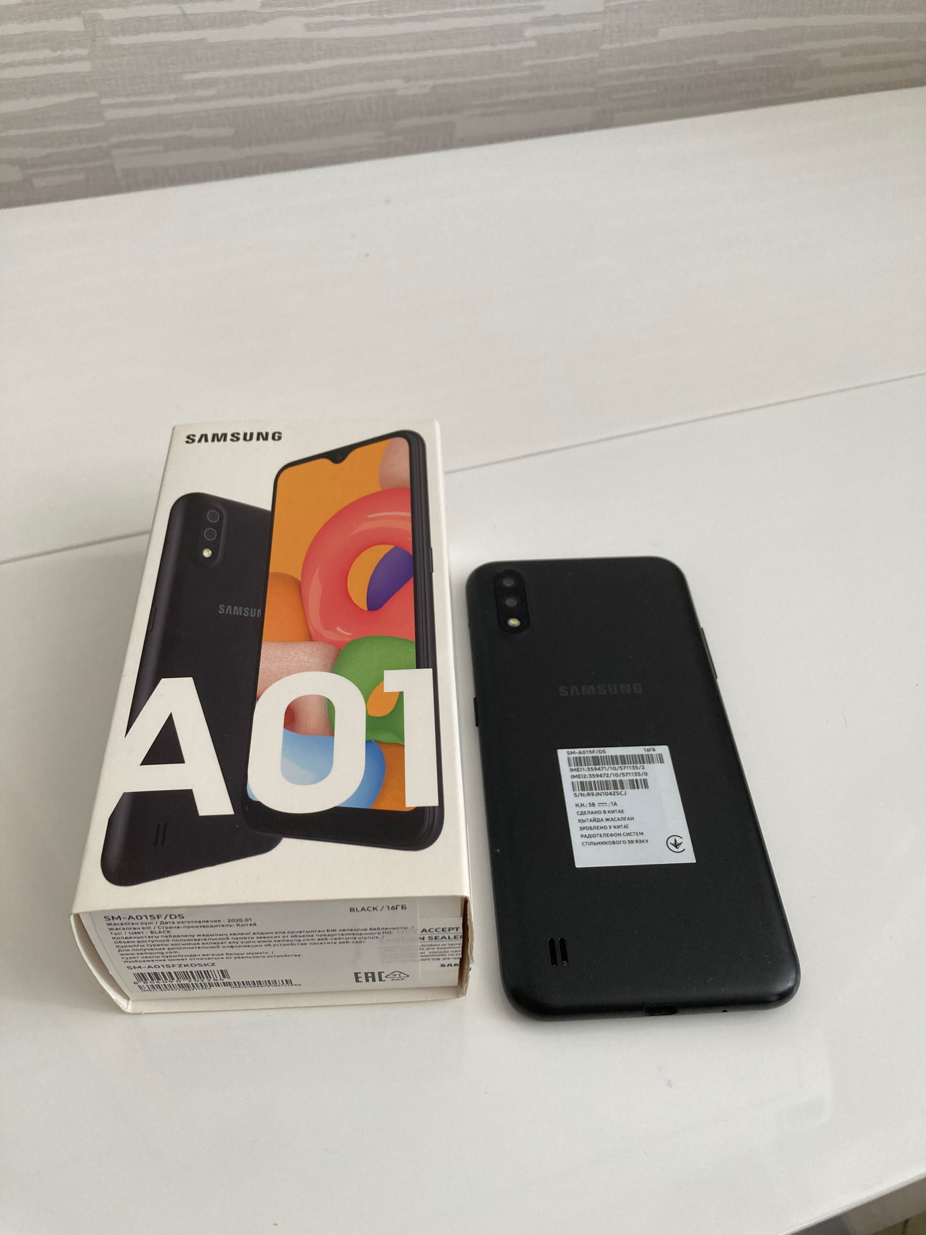 Samsung Galaxy A01 Black 16 Gb