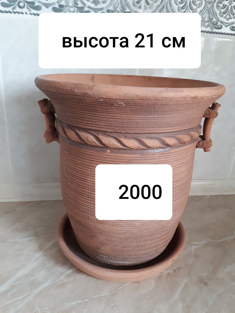 Горшки для цветов и опрыскиватель
