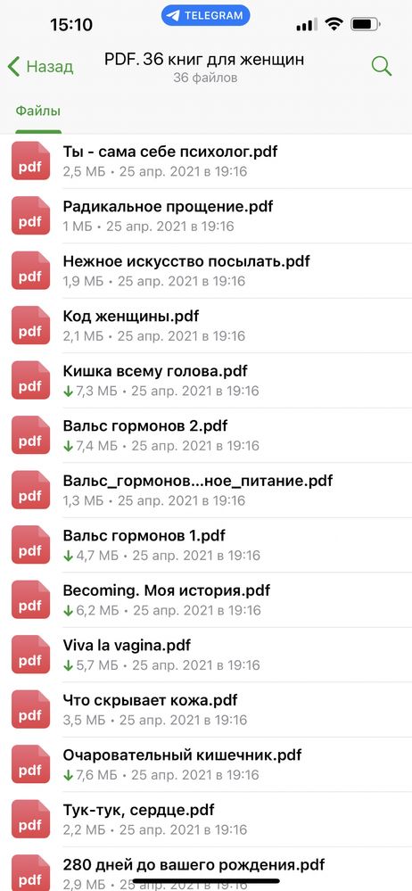PDF 36 книг для женщин