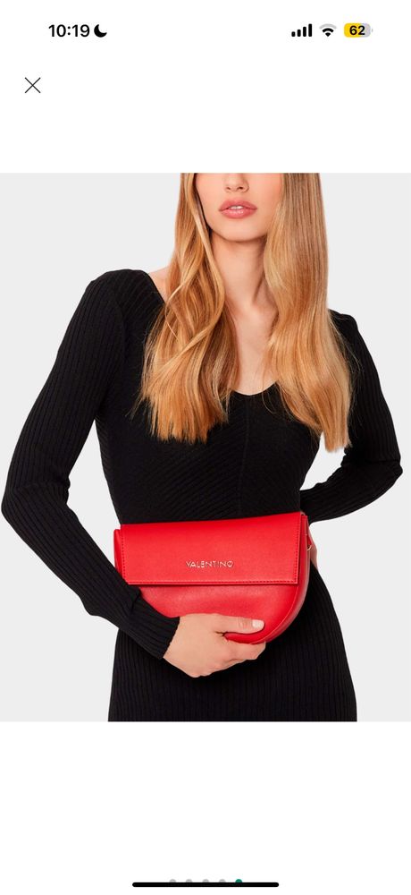 Сумка Valentino красная кроссбоди