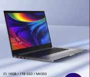 Mi note 15 corei7-10 gnr, 16gb ram, 1tb ssd