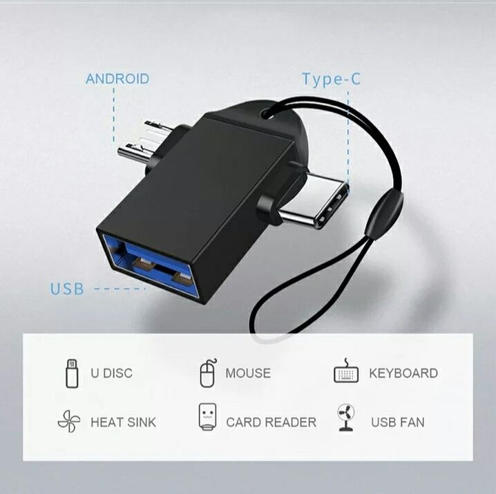 OTG адаптер, USB переходник, ЮСБ