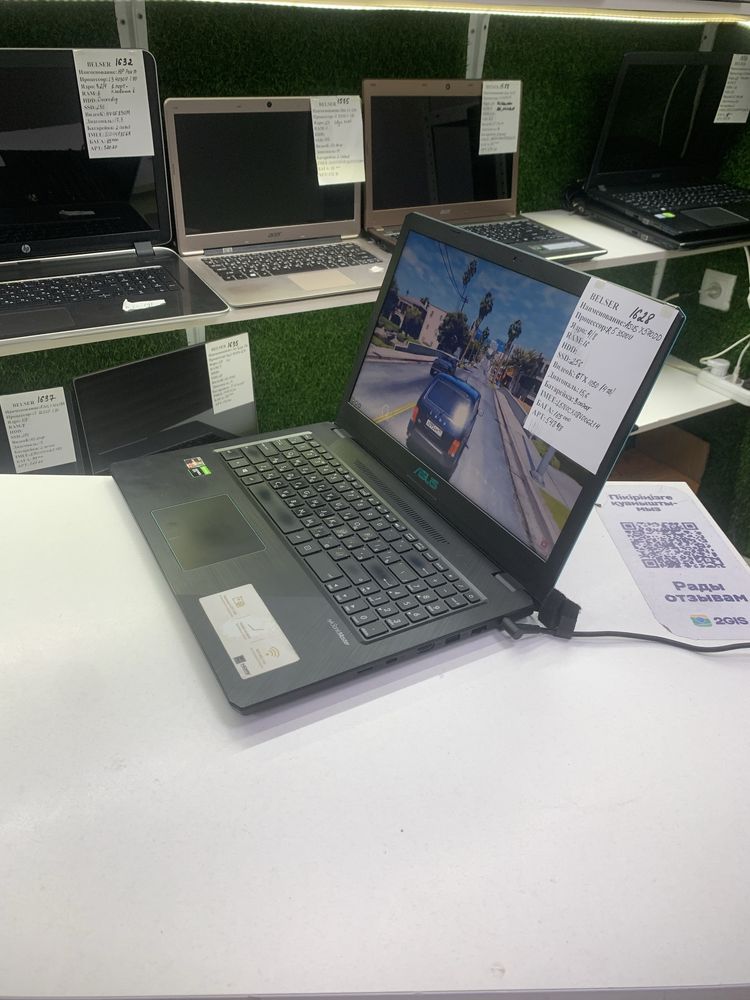 Бюджетный игравой Ноутбук Asus*GTX1050 4gb* память256* +подарок
