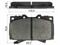 Колодки тормозные Toyota Land cruiser