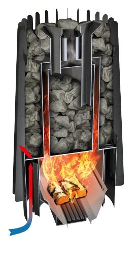 Печь для бани Cometa 180 Vega Long Window Max Grill`D