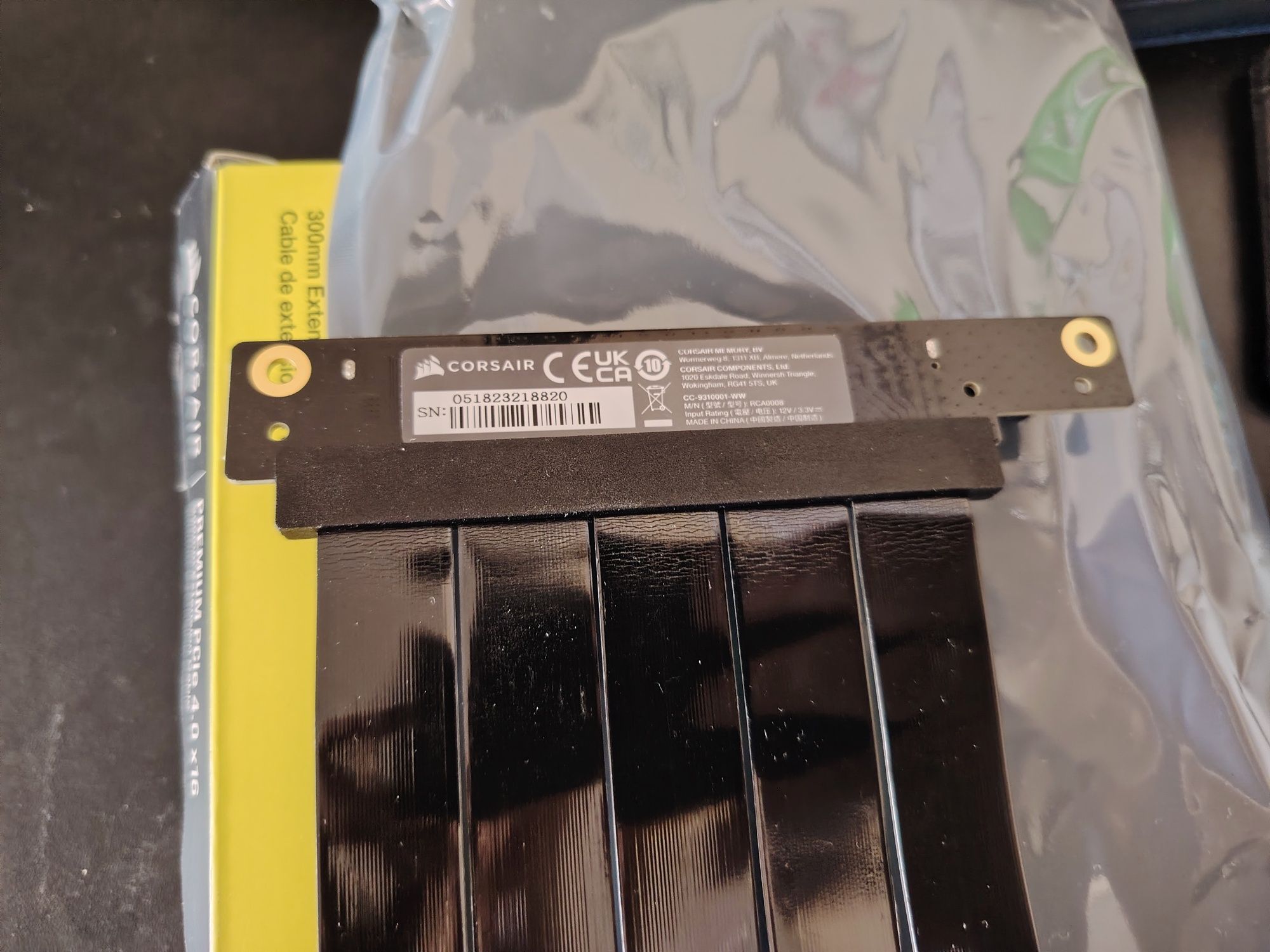 Райзер pcie 4.0 x16 corsair premium 300mm
