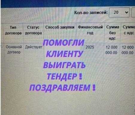 Тендер обучение госзакуп омаркет от 30 к