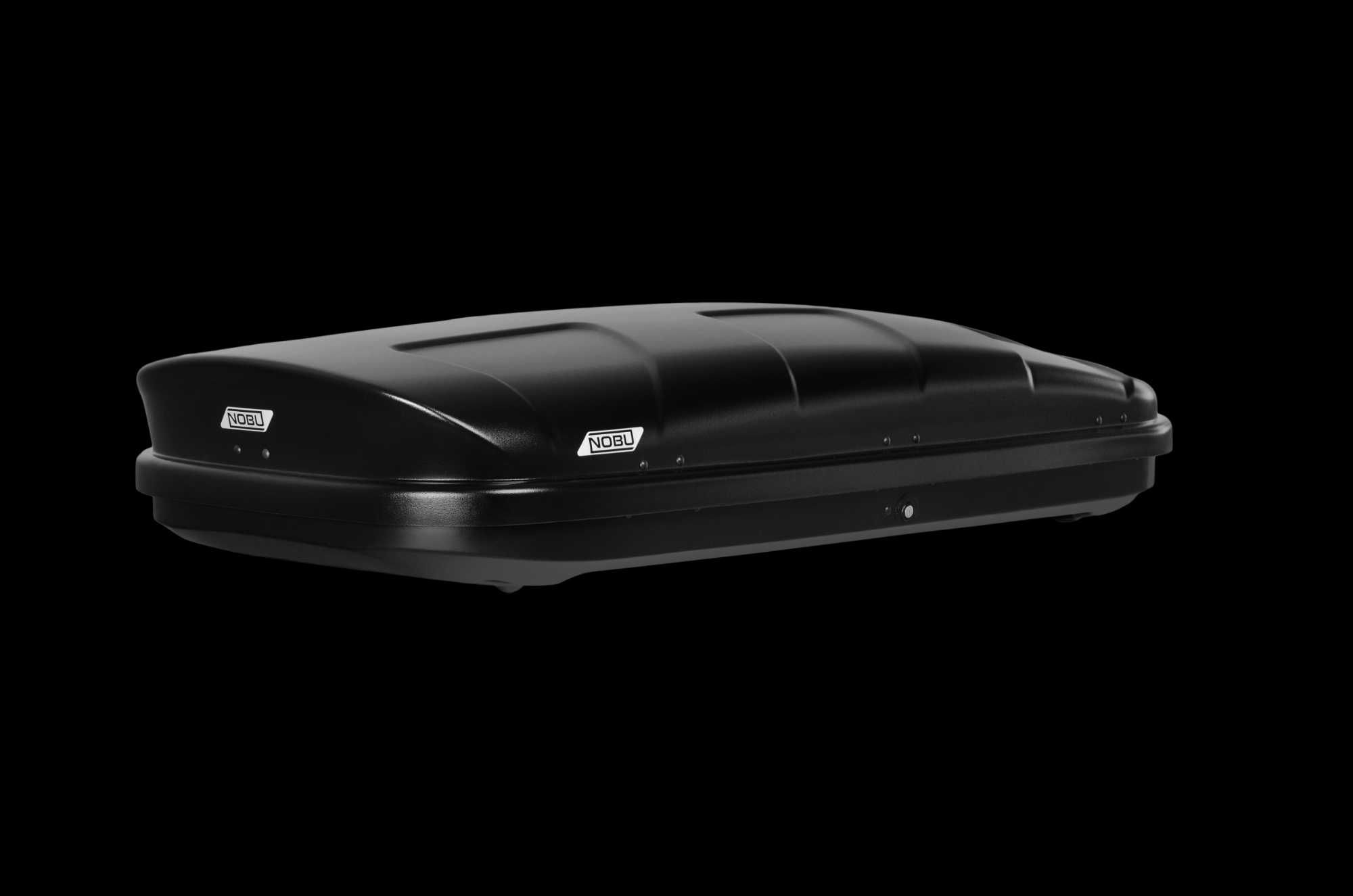 Автобокс NOBU "CROSS" черный (текстурный) двусторонний 380л.