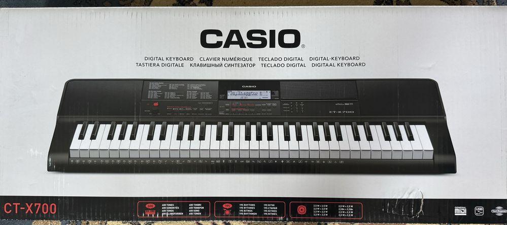 Продам синтезатор Casio CT-X700