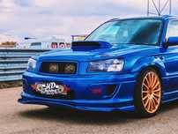 Губа Lip на передний бампер STI Subaru Forester SG Дорестайлинг