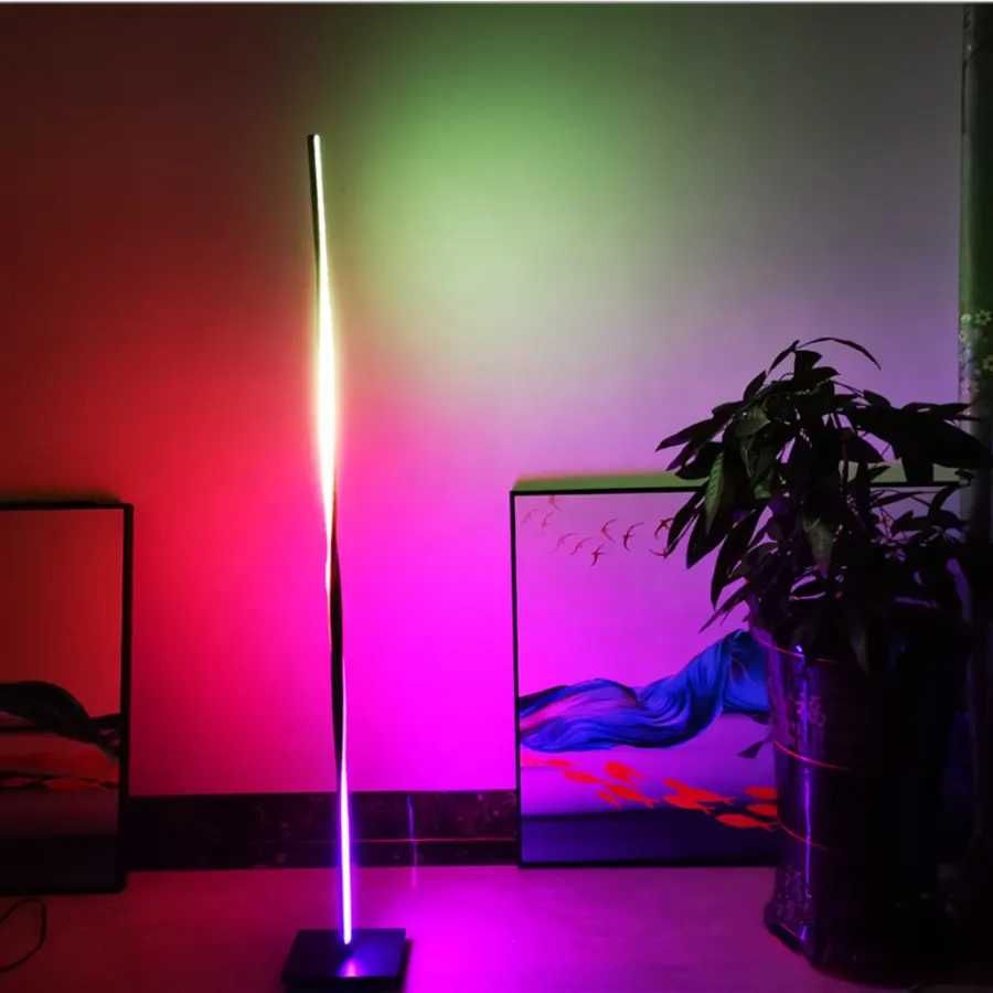 Угловая Led RGB лампа, ночник, Led торшер 140 см + Джостик.
