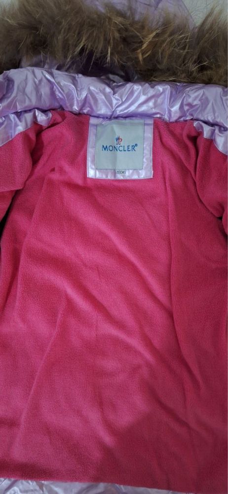 Зимний костюм Moncler на девочку 5-6 лет (рост 110см)