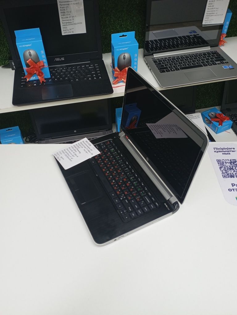 Гарантия бюджетный офисный ноутбук Hp i7-4500U