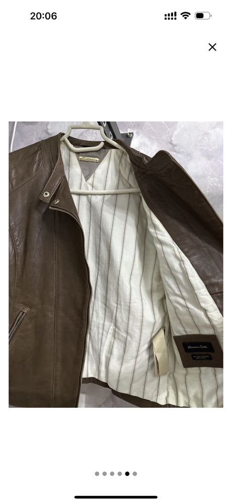 Кожаная куртка Massimo Dutti
