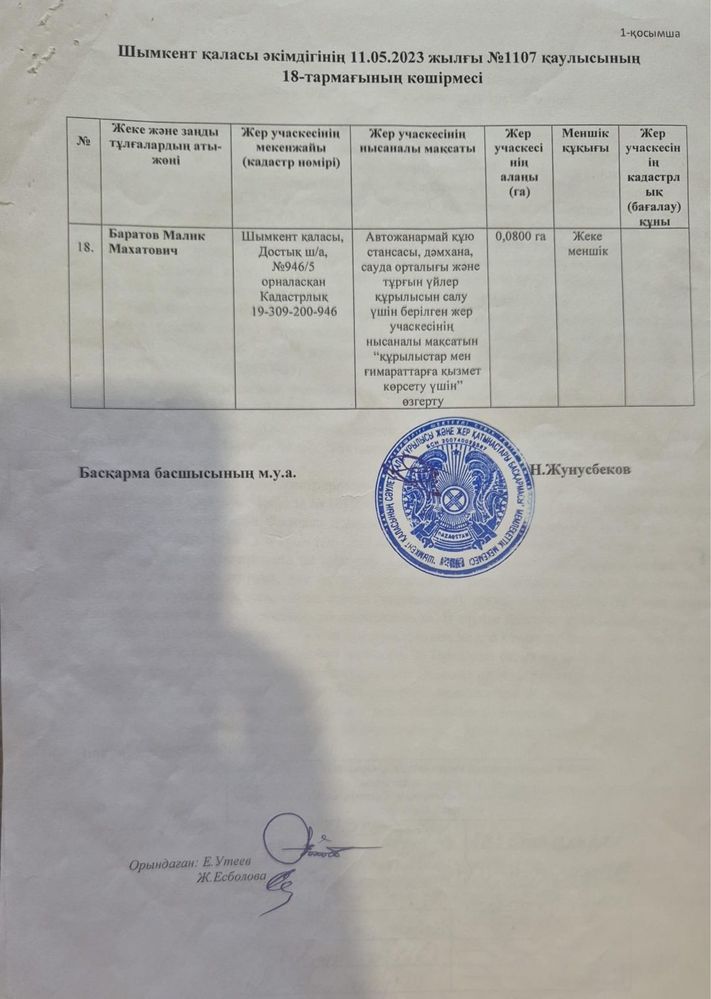 Продам участок. Мкр Достык