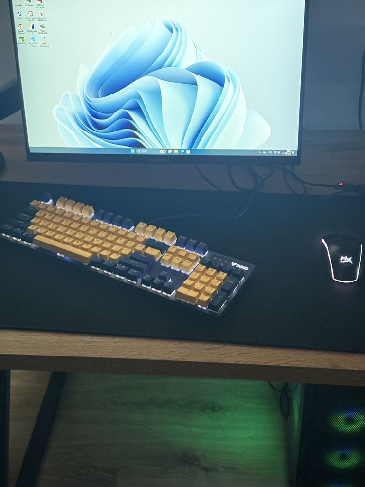 Клавиатура Rapoo V500 Pro (Yellow-Blue Edition)