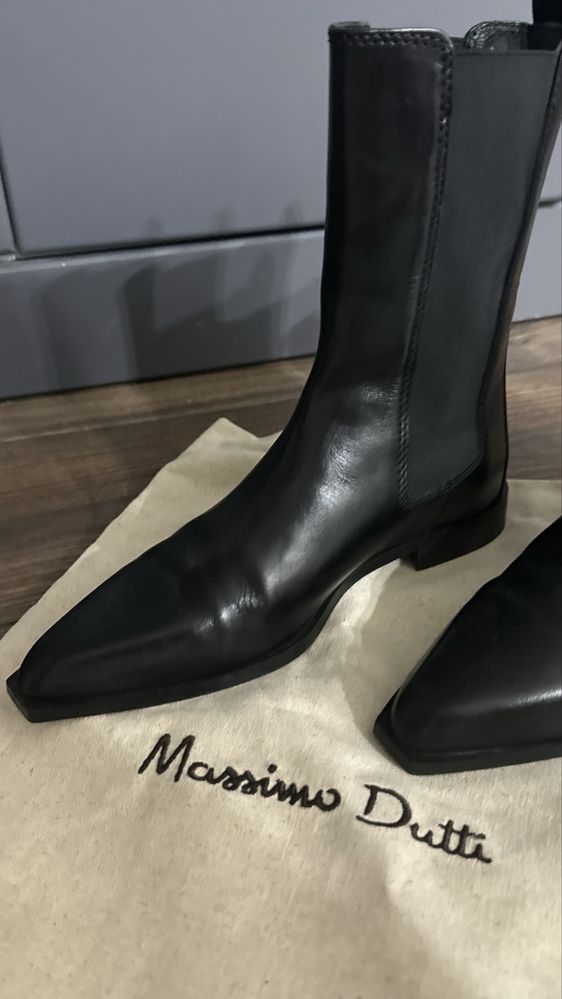 Кожаные ботинки Massimo Dutti 38 размер