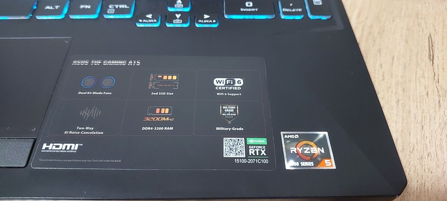 Игровой ноутбук ASUS tuf Gaming