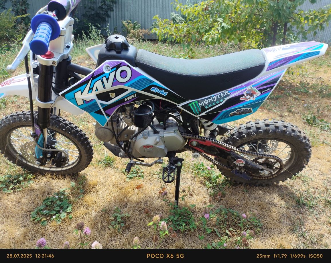 Kayo mini yx125em питбайк 14\12 в хорошем состоянии