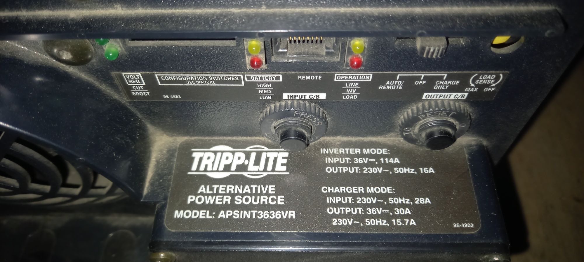 Инвертор Tripp Lite APSINT3636VR