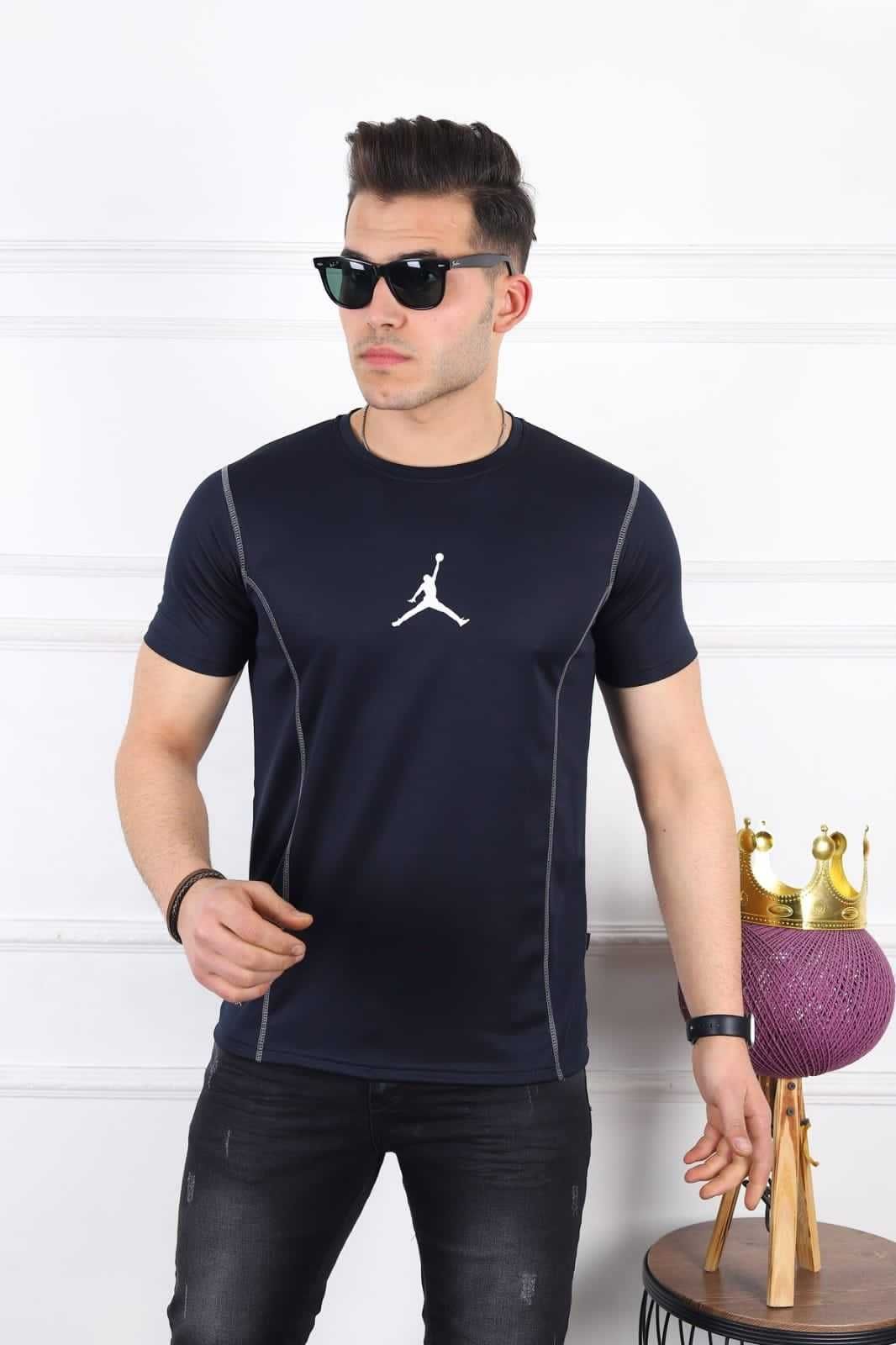 Футболка мужская спортивная Air Jordan черные (2756)