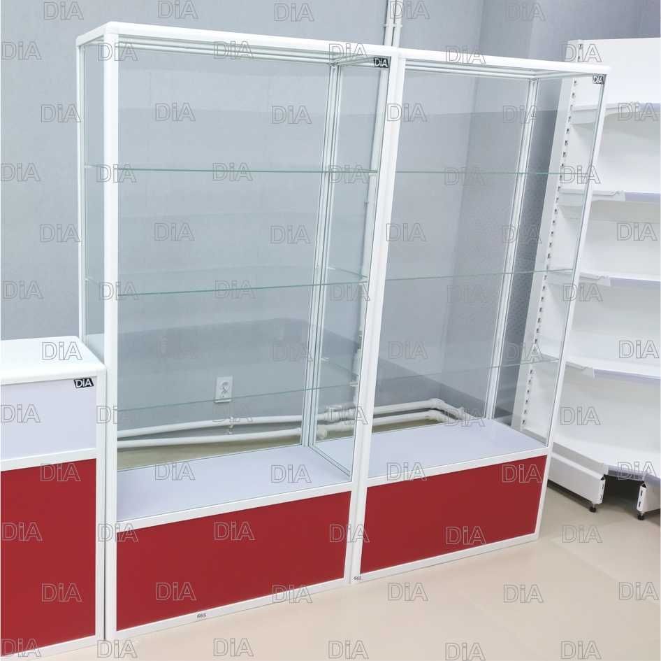 Витрина торговая из профиля и стекла, Акция,прилавки,для магазина tavi