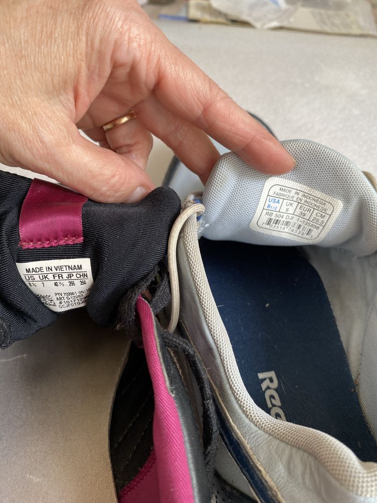 Продам фирменные кроссовки adidas и reebok