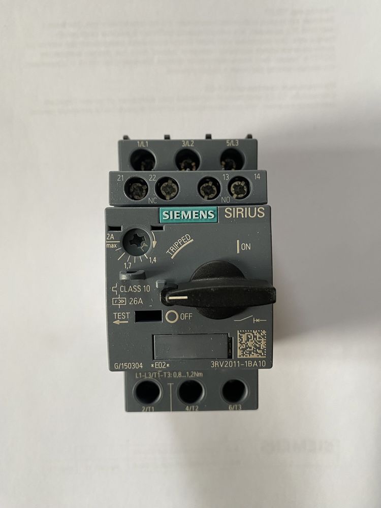 Продам Автоматические Выключатели Siemens Sirius В Рабочем Состоянии