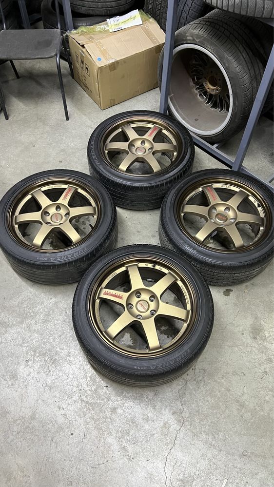 Rays Wheels r18 5x114.3 диски + шины лето 235/45 R18