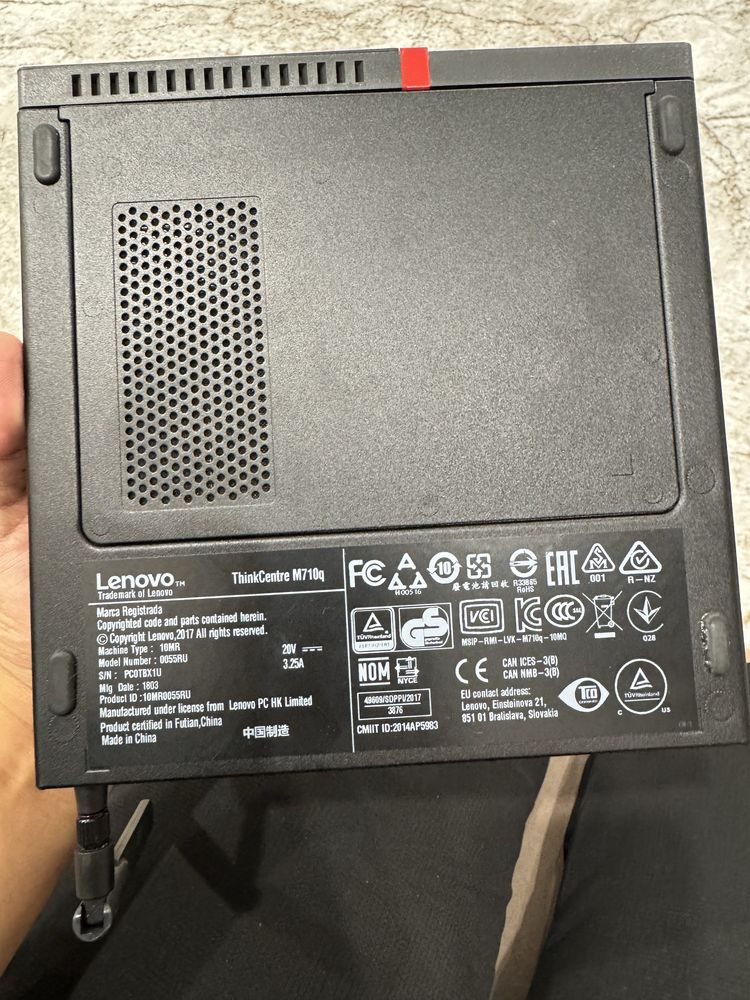 Lenovo M710Q  мини пк для учебы, работы. Core i5, 7400T, 4 Гб ОЗУ