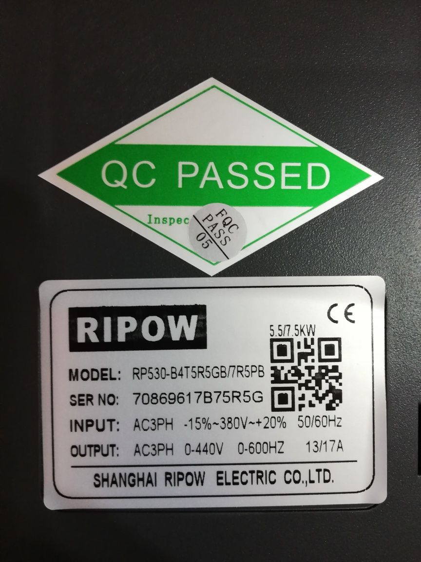 Частотный преобразователь Ripow 5.5/7.5 kw