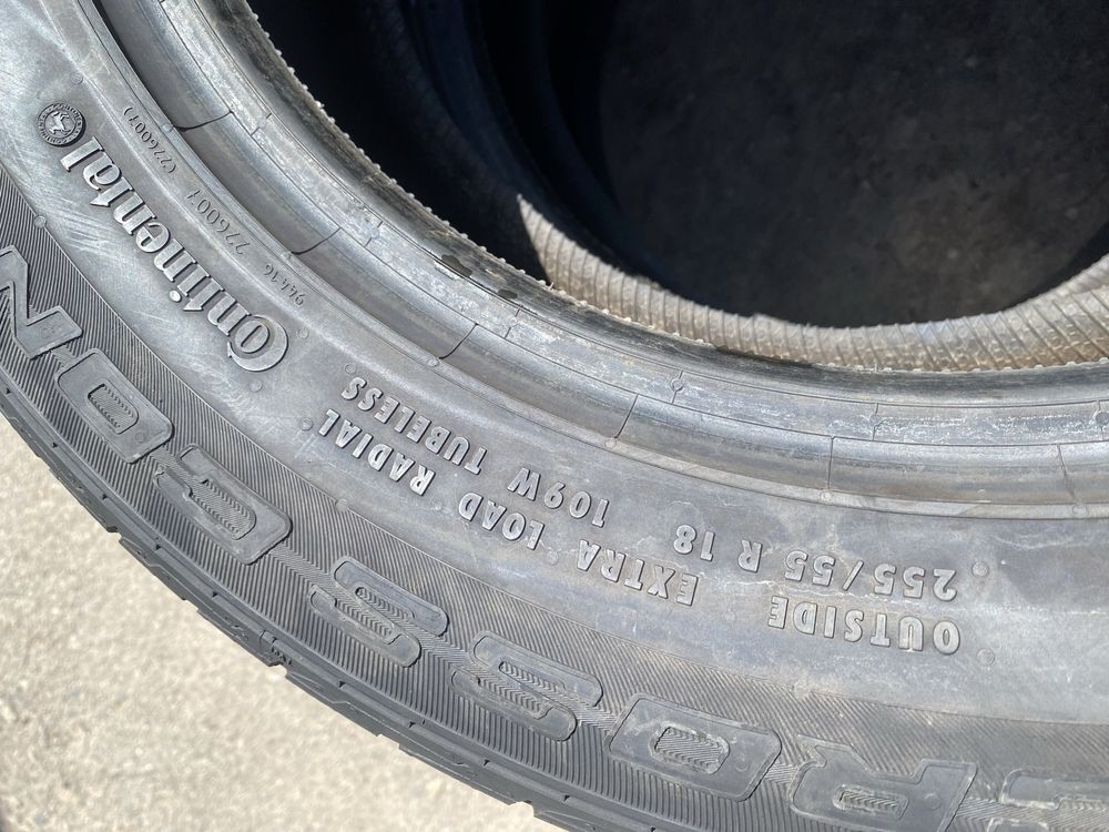 Пара летгие шины 255/55/18 255/55R18 Continental.