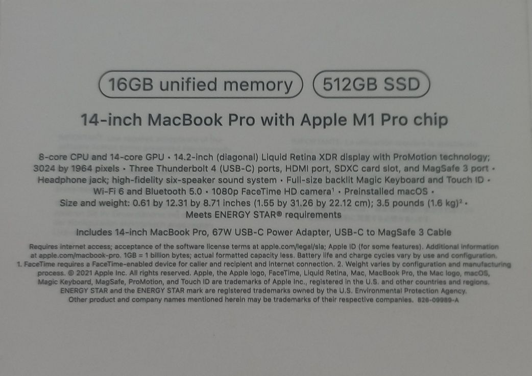MacBook Pro 14 новый (торг уместен)