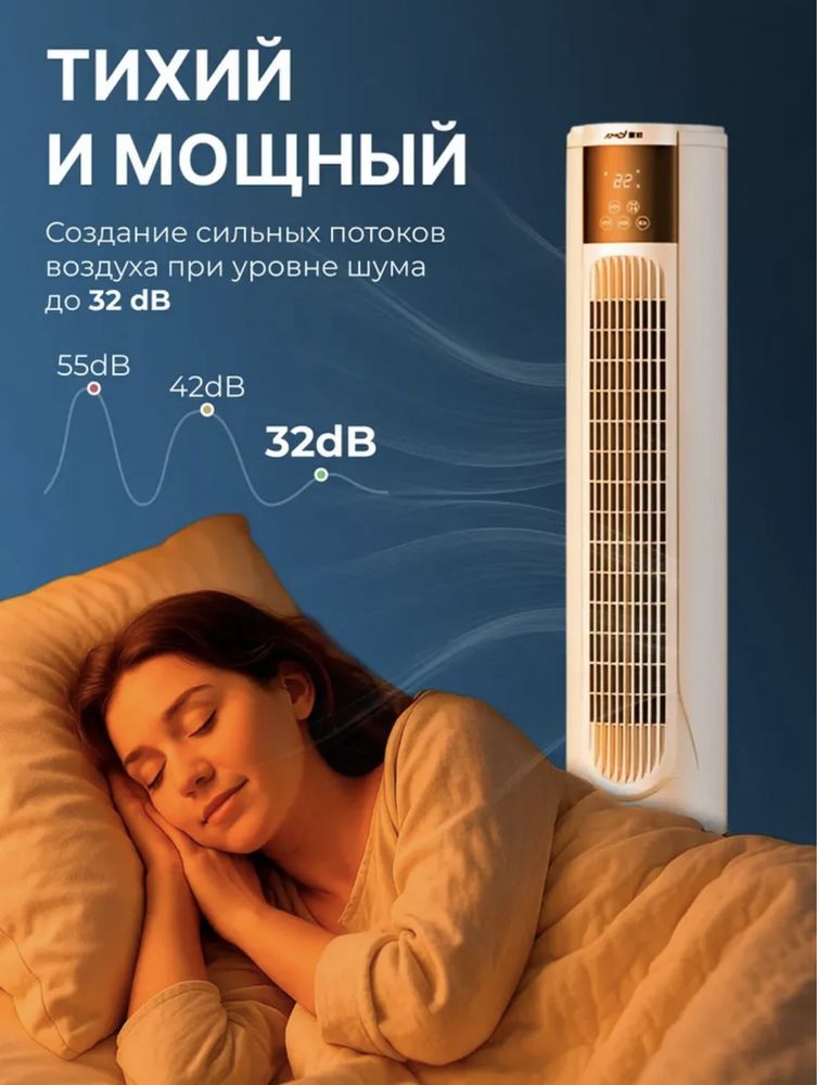 Вентилятор напольный мобильный для дома