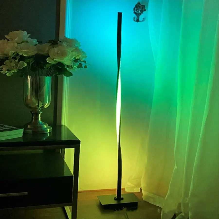 Угловая Led RGB лампа, ночник, Led торшер 140 см + Джостик.