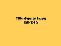 ТОО с оборотом на 1 млрд тенге