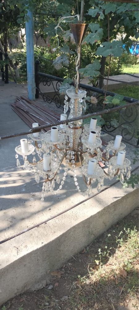 Люстра таза хрусталь продается