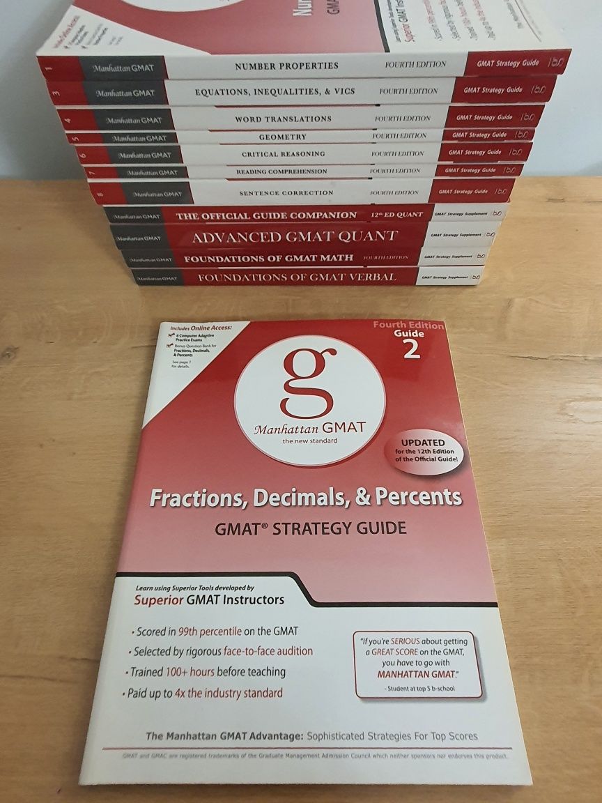GMAT Manhattan Prep 4th ed - 12 книг для подготовки к экзамену GMAT
