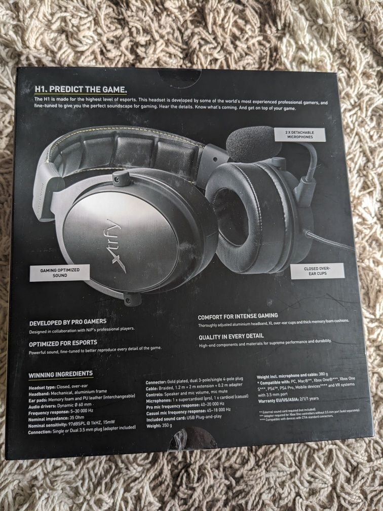 Игровые наушники xtrfy H1 Pro аналог hyperx cloud alpha, только лучше