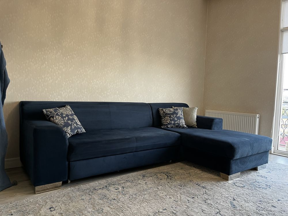 Угловой диван Enza Home с ящиком, 280×160 см