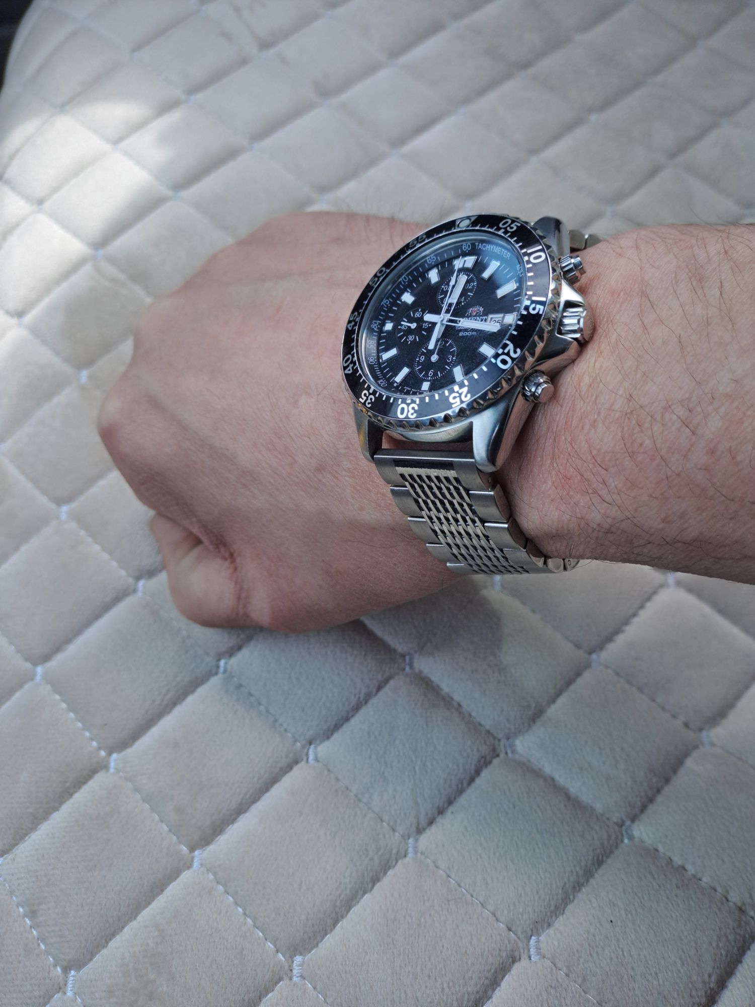 ORIENT CAPTAIN. 200M.Дайверы с хронометром от orient.