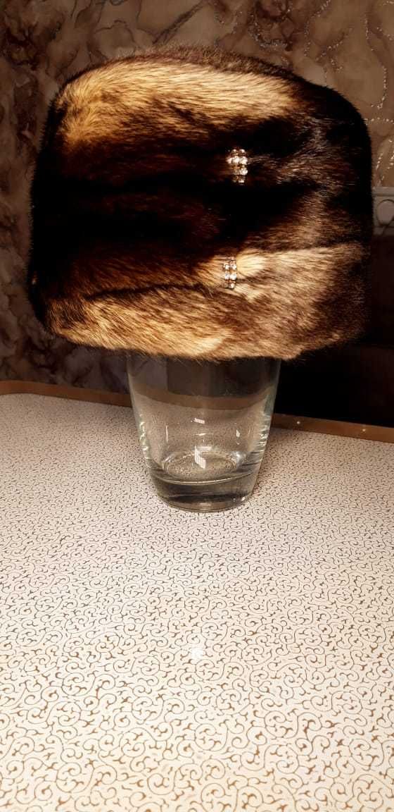 Шапка норковая новая