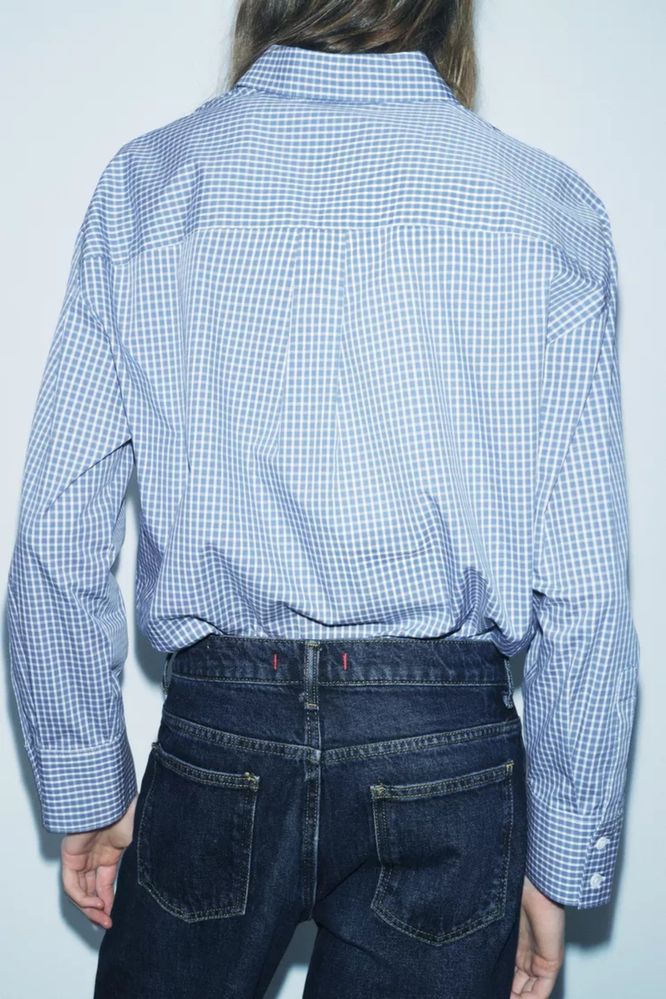 Рубашка женская, хлопок 100%, р. L, XL. Оригинал ZARA