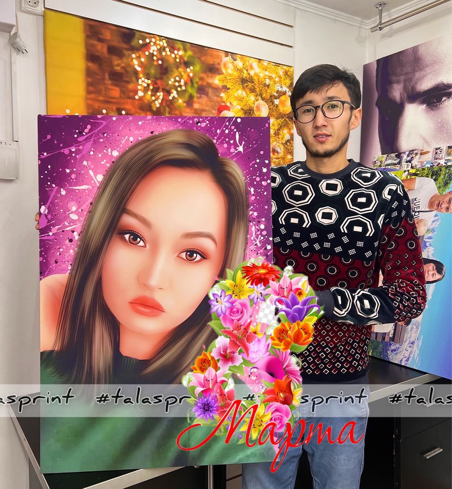 Подарок фотомозайка фотомазайка фото картина