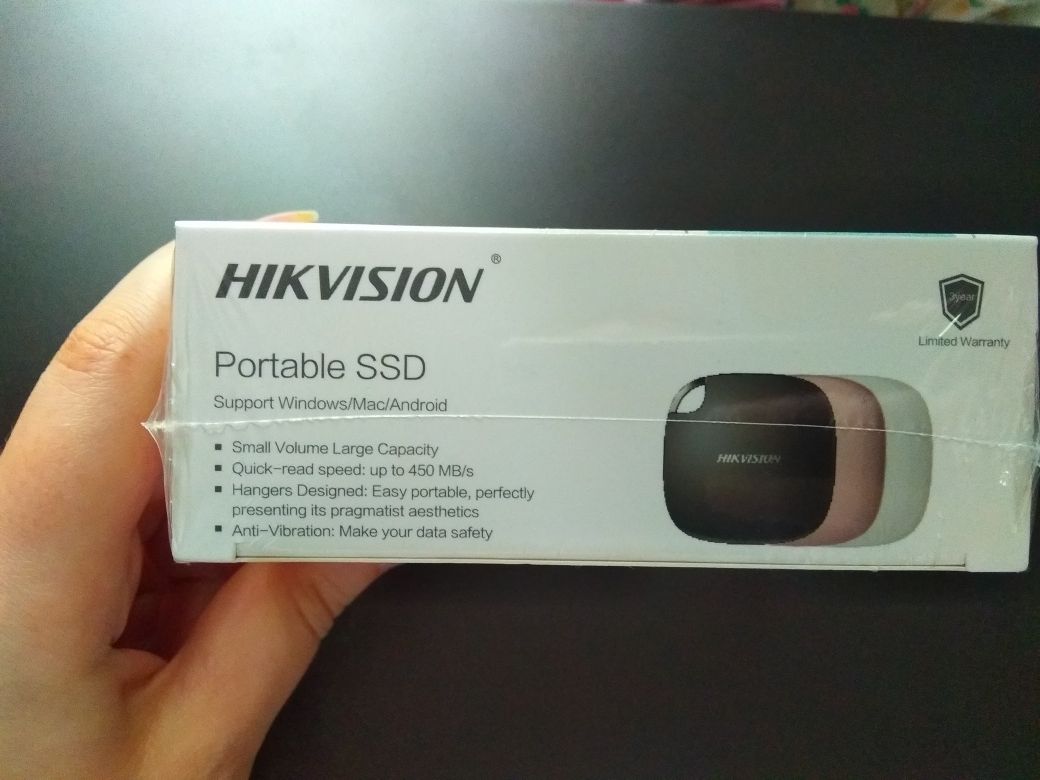 Внешний SSD накопитель 128 GB, Hikvision T100I